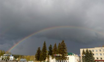 Не цветы, но тоже красиво. Так у нас было 3 мая.