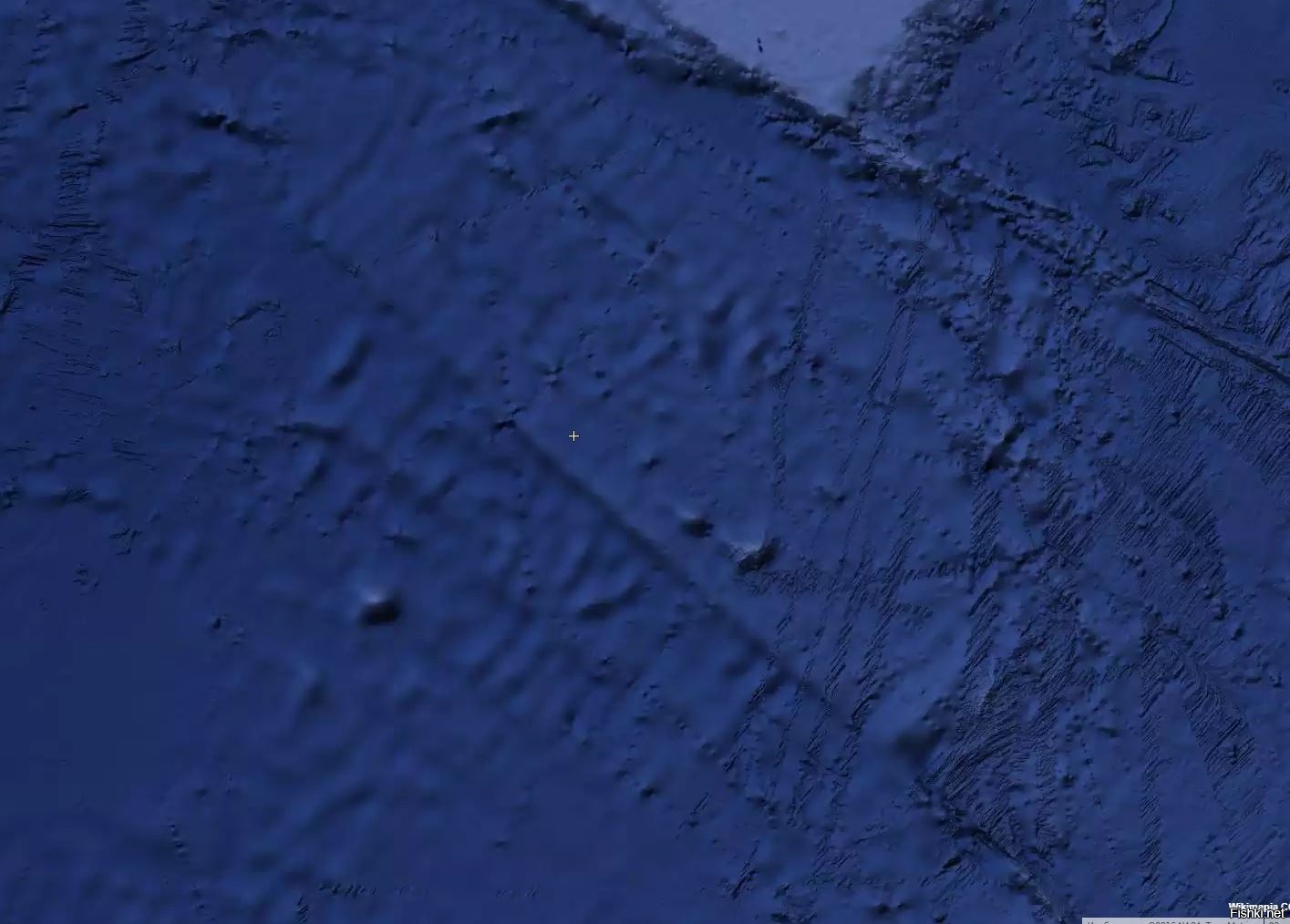 А вот что я нашел по гугл карте на дне океанов.