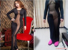 мое любимое ну она явно ожидала что натянув платье сразу секси дивой станет))))))