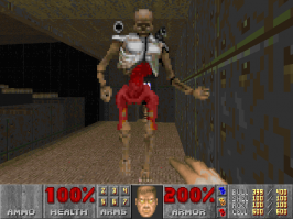 Cкульптура демона из игры DOOM, созданная при помощи бензопилы за 150 часов