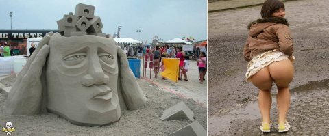 Потрясающие песчаные скульптуры, глядя на которые трудно поверить, что они сделаны из песка   