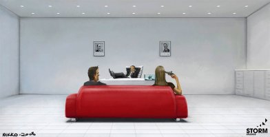 Судя по калибру у барышни будет сквозное, парню хана.