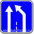 Знак 1.20.2 Сужение дороги с правой стороны.
В данном случае две полосы дороги сужаются в одну, а участники дорожного движения осуществляют одновременное (!) перестроение. При одновременном перестроении транспортных средств, движущихся попутно, водитель должен уступить дорогу транспортному средству, находящемуся справа.
Так что все претензии к летуну на Крузе. Видимо, неправильно интерпретировал знак, типа "сужение не с моей стороны и я еду прямо", перепутав со знаком 5.15.5 "Конец полосы"