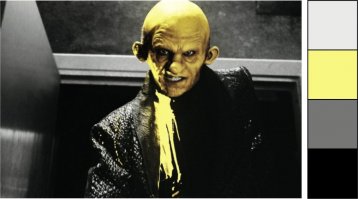 Цветовая палитра сцен известных фильмов 