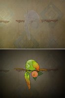 Вот эти две - точно фотошоп:


Две разных картинки на одном и том же куске обоев