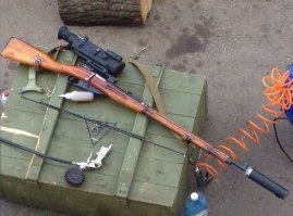 Ничего необычного, просто винтовка Мосина с тепловизором.