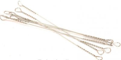 Только хардкор, стальной поводок, никаких застежек - колечек. Скрутка и больше ничего. Чем больше звеньев в системе, тем меньше стойкость системы к разрушению