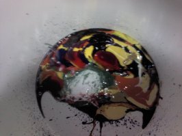 прогон краски в колеровочной машине...