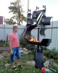 Походный разборный мангал для суровых любителей шашлыка