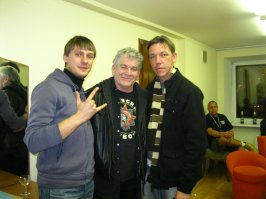 А вот я и Маккаферти и Крисом Норманом