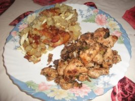 А это - "Pommes de terre en russe" (Картофель по-русски)