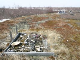 тундровое кладбище. оперативно я оттуда сквозанул, чо ваще туда понесло...