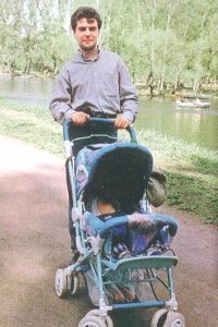 Дмитрий Медведев на прогулке, 1990-е.