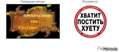 Ожидание и реальность