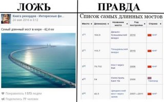 все первые 4 моста это просто эстакады над поверхностью земли (только в некоторых местах пересекают реки до 10км.). А 5 именно мост полностью над водами залива Цзяочжоу.