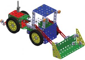 Вот такой вот чешский конструктор получил как-то раз на Новый год. Рад был неимоверно. Сколько всего можно было собрать - не перечесть:)