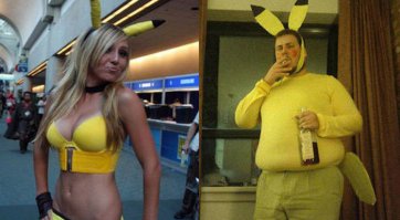 Тут надо местами поменять, Пикачу очень похож.