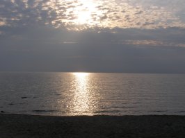 Закат на Байкале, Горячинск