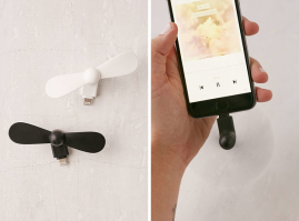 крохотный вентилятор который подключается к телефону и с удовольствием отрезает тебе пальцы