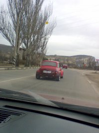 Вот еще результат скрещивания с BMW сцуко резвое. Тело "Запорожца"