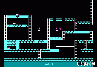 Ну напомню про игры еще на CGAшной графике: Lode Runner и Cat.