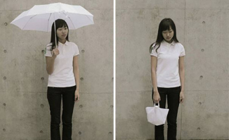 Зонт скдывающийся в сумку... 
Тоесть идёшъ такой, с полной сумкой покупок... Бац дождь, и тут ты начинаешь, раскладывать все покупки по карманам...