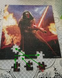 С паззлом-то всё нормально, просто сборщик вдул многовато..