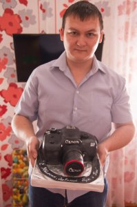 вот такой торт получил) было приятно