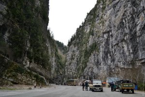 Абхазия. Дорога по Юпшарскому каньону