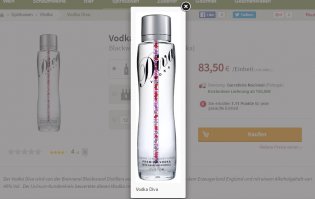 Водка Diva - $1 млн? можно купить и за гораздо меньшию цену