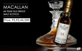 и кому интересна цена Macallan Single Malt Scotch Whisky
Price: $460,000 or ₹2,92,44,500