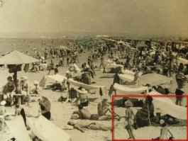 Странный у автора пляж...