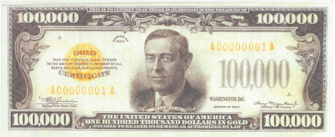 Тогда уж лучше такую купюру. Можно 10.