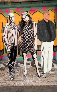 Предложение руки в 2D или приключения 'нарисованной' пары в городе