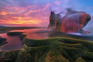 Летающий гейзер, США