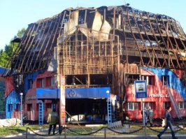 до и после пожара