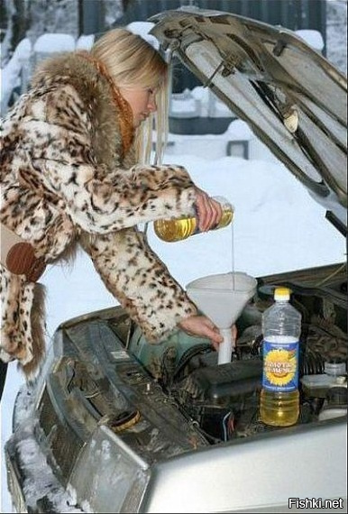 Масло в двигателе немного загустело