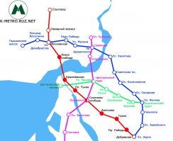 схема казанского метро