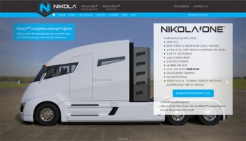 Так рождаются легенды! Спасибо, автор!
Начну с того, Nicola One на самом деле: Nikola One (через "кэй", а не через "си" пишется - скрин с офсайта привожу). Далее на сайте изучаем спецификацию и FAQS и узнаем детали. 
Например, снаряженная масса тягача до 9,5 тонн (перевел из фунтов и округлил по правилам математики). Грузоподъемность - 29,5 т. Вес батареек 1800 кг. Запас хода только на электроприводе 100-200 миль (максимум 320 км). Колесная формула 6х6. Машина именно гибридная и у нее для зарядки накопителей используется турбина и, разумеется, - режим рекуперации. Мощность турбогенератора 400 кВт, напряжение 800 В. Теоретически турбина многотопливная (может использовать любое топливо: бензин, дизель, газ сжатый или сжиженный, биогаз и т.д.), но топливная система автомобиля не может быть многотопливной, посему предлагается выбрать при заказе, чем будете заправлять. 
Для примера на сайте они рассматривают CNG - сжатый газ и запас хода (100 галлонов - 378 литров, надо переводить в килограммы, но мало данных) у них заявлен 1200 миль - 1900 км. Это очень хороший результат. Например, месяц назад в Испании компания IVECO показывала седельный тягач на CNG - запас хода 500 км... Правда, на сжиженном у них - 1500 км.
О цене данных нет, но они предлагают машину в лизинг - 5000 USD в месяц, если кто найдет срок лизинга (5 или 7 лет) и удорожание по лизингу - будет цена. Для сравнения: капотный Freightliner Cascadia (2016 год, 540 л.с.) стоит 160 тысяч USD. Но в лоб сравнивать нельзя: Nikola One отыграет по меньшим расходам на топливо...
В целом интересно, но это не Tesla. И не первый такой проект в США...