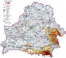 Да, если по этой карте смотреть, то ветер унес все в основном на северо-восток и лишь чуть-чуть кусок южнее Припяти задело: