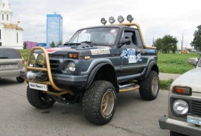 Самодельный пикап из старенькой "Нивы"