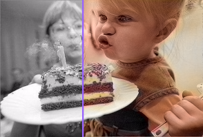 Хорошо раскрашивает фотки, которые были сняты в хорошем качестве. А вот старые фотки делает очень плохо.
