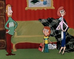 мама дяди Фёдора рассматривала картину с точки зрения функциональности:
- А какая польза от этой картины на стене?
- От неё очень большая польза - она дырку на обоях закрывает!