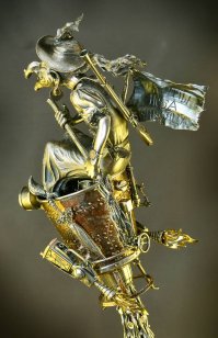 Художественое литье и чудо юдо нож Баба Яга -13