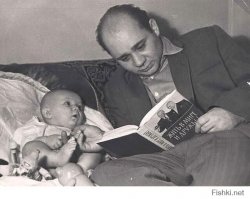 Евгений Леонов с сыном Андреем.