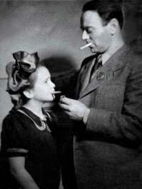 Галя Волчек с папой Борисом Израилевичем