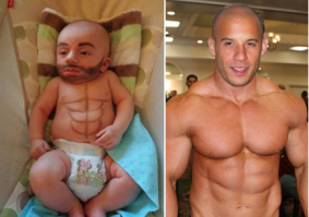 Шаловливые папочки смеются над детишками, как могут!