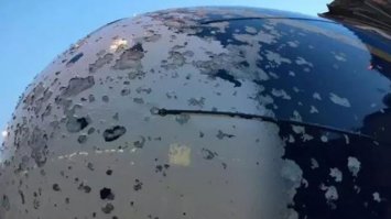 Боинг после посадки в град)