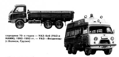 Трехосный вариант УАЗ-452ДГ, грузоподъемность до 2-х тонн
