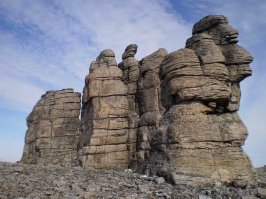 Кекуры на Чукотке....столбы выветривания